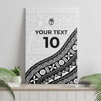 Custom Fijian Rugby Canvas Wall Art Tapa Pattern and Palm Tree Tribal LT03 - Polynesian Pride