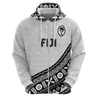 Custom Fijian Rugby Hoodie Tapa Pattern and Palm Tree Tribal LT03 - Polynesian Pride