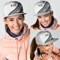 Fijian Rugby Mesh Trucker Cap Tapa Pattern and Palm Tree Tribal LT03 - Polynesian Pride