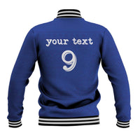 Custom Fijian Football Baseball Jacket Tapa Pattern and Shark Tribal LT03 - Polynesian Pride