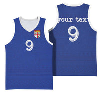 Custom Fijian Football Basketball Jersey Tapa Pattern and Shark Tribal LT03 - Polynesian Pride