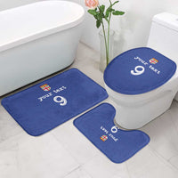 Custom Fijian Football Bathroom Set Tapa Pattern and Shark Tribal LT03 - Polynesian Pride