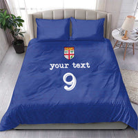 Custom Fijian Football Bedding Set Tapa Pattern and Shark Tribal LT03 - Polynesian Pride