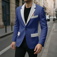 Custom Fijian Football Blazer Tapa Pattern and Shark Tribal LT03 - Polynesian Pride