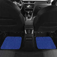 Custom Fijian Football Car Mats Tapa Pattern and Shark Tribal LT03 Set 2pcs - Back Blue - Polynesian Pride