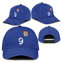 Custom Fijian Football Classic Cap Tapa Pattern and Shark Tribal LT03 - Polynesian Pride