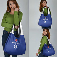 Custom Fijian Football Grocery Bag Tapa Pattern and Shark Tribal LT03 - Polynesian Pride