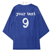 Custom Fijian Football Kimono Tapa Pattern and Shark Tribal