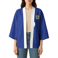 Custom Fijian Football Kimono Tapa Pattern and Shark Tribal