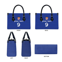 Custom Fijian Football Leather Bag Tapa Pattern and Shark Tribal LT03 - Polynesian Pride