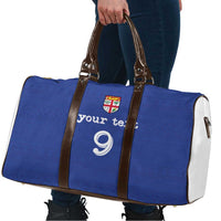 Custom Fijian Football Travel Bag Tapa Pattern and Shark Tribal LT03 - Polynesian Pride