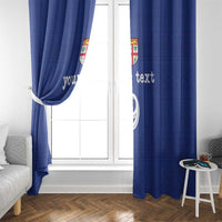 Custom Fijian Football Window Curtain Tapa Pattern and Shark Tribal LT03 - Polynesian Pride