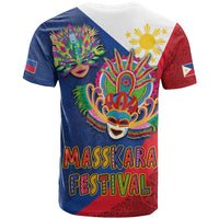 Philippines MassKara T Shirt Filipino Carnival Mask and Polynesian Pattern