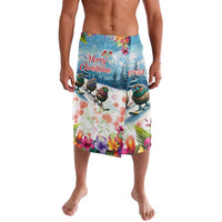 New Zealand Merry Christmas Lavalava Kiwi Birds Snow Boarding-Vibrant Tropical Flower - Polynesian Pride