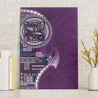 Samoan Siapo Art Tattoo Polynesian Pattern Canvas Wall Art Purple Color LT03 Without Frame Purple - Polynesian Pride