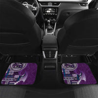 Samoan Siapo Art Tattoo Polynesian Pattern Car Mats Purple Color LT03 Set 2pcs - Back Purple - Polynesian Pride