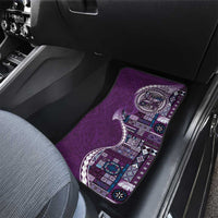 Samoan Siapo Art Tattoo Polynesian Pattern Car Mats Purple Color LT03 - Polynesian Pride