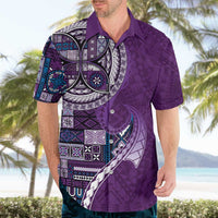 Samoan Siapo Art Tattoo Polynesian Pattern Hawaiian Shirt Purple Color LT03 - Polynesian Pride