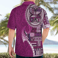 Samoan Siapo Art Tattoo Polynesian Pattern Hawaiian Shirt Pink Color LT03 - Polynesian Pride