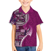 Samoan Siapo Art Tattoo Polynesian Pattern Hawaiian Shirt Pink Color LT03 - Polynesian Pride