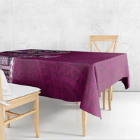 Samoan Siapo Art Tattoo Polynesian Pattern Tablecloth Pink Color LT03 - Polynesian Pride