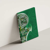 Samoan Siapo Art Tattoo Polynesian Pattern Canvas Wall Art Green Color LT03 - Polynesian Pride