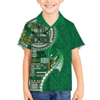 Samoan Siapo Art Tattoo Polynesian Pattern Hawaiian Shirt Green Color LT03 - Polynesian Pride