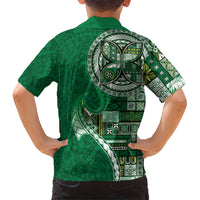Samoan Siapo Art Tattoo Polynesian Pattern Hawaiian Shirt Green Color LT03 - Polynesian Pride