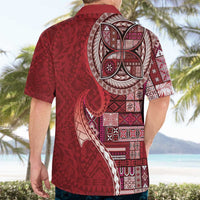 Samoan Siapo Art Tattoo Polynesian Pattern Hawaiian Shirt Red Color LT03 - Polynesian Pride