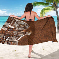 Samoan Siapo Art Tattoo Polynesian Pattern Sarong Brown Color - Polynesian Pride