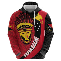 Papua New Guinea Mask Festival Hoodie Papua Niugini Tribe Mask Melanesian Pattern