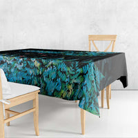 New Zealand Kea Bird Tablecloth Maori Tattoo and Silver Fern Paua Shell Style LT03 - Polynesian Pride