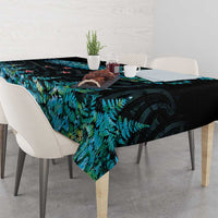New Zealand Kea Bird Tablecloth Maori Tattoo and Silver Fern Paua Shell Style LT03 - Polynesian Pride