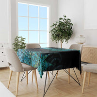 New Zealand Kea Bird Tablecloth Maori Tattoo and Silver Fern Paua Shell Style LT03 - Polynesian Pride
