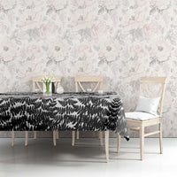 New Zealand Kea Bird Tablecloth Maori Tattoo and Silver Fern White Color LT03 - Polynesian Pride