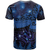 New Zealand Kea Bird T Shirt Maori Tattoo and Silver Fern Matariki Style