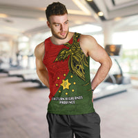 Custom Papua New Guinea Eastern Highlands Province Men Tank Top PNG Birds Of Paradise Polynesian Arty Style LT03 - Polynesian Pride