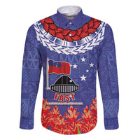 FAST Party Samoa Family Matching Long Sleeve Bodycon Dress and Hawaiian Shirt Ula Fala Teuila Polynesian Tapa Pattern