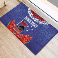 FAST Party Samoa Rubber Doormat Ula Fala Teuila Polynesian Tapa Pattern LT03 - Polynesian Pride