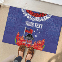 FAST Party Samoa Rubber Doormat Ula Fala Teuila Polynesian Tapa Pattern LT03 - Polynesian Pride