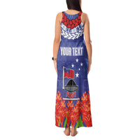 FAST Party Samoa Tank Maxi Dress Ula Fala Teuila Polynesian Tapa Pattern LT03 - Polynesian Pride