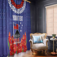 FAST Party Samoa Window Curtain Ula Fala Teuila Polynesian Tapa Pattern