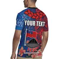 CHOGM FAST Samoa 2024 Rugby Jersey Samoan Tapa Tribal and Ornament Pattern with Hibiscus LT03 - Polynesian Pride