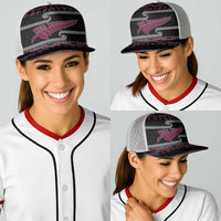 New Zealand Christmas Baseball Net Cap Meri Kirihimete Silver Fern Knit Style Pink Color LT03 - Polynesian Pride