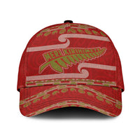 New Zealand Christmas Classic Cap Meri Kirihimete Silver Fern Knit Style Green Color LT03 Universal Fit Green - Polynesian Pride