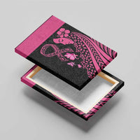Breast Cancer Awareness Canvas Wall Art Think Pink Polynesian Ribbon and Butterfly LT03 - Polynesian Pride