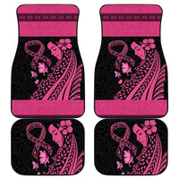 Breast Cancer Awareness Car Mats Think Pink Polynesian Ribbon and Butterfly LT03 - Polynesian Pride
