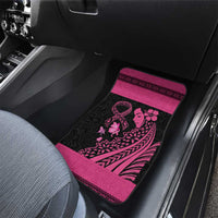 Breast Cancer Awareness Car Mats Think Pink Polynesian Ribbon and Butterfly LT03 - Polynesian Pride