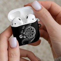Personalised Niue Darts Masters AirPods Case Tribal Hiapo Dartboard LT03 - Polynesian Pride