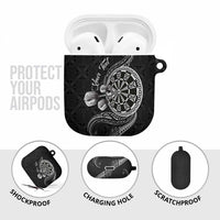 Personalised Niue Darts Masters AirPods Case Tribal Hiapo Dartboard LT03 - Polynesian Pride